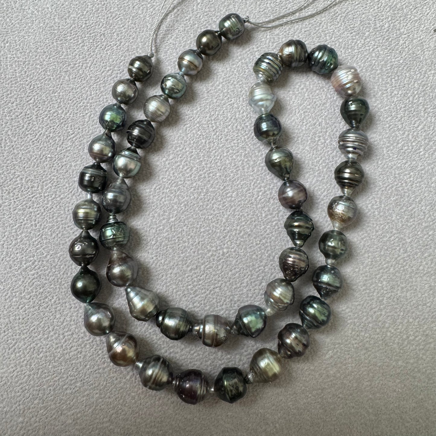 黒蝶真珠 バロック マルチカラー Cタイプ 1連