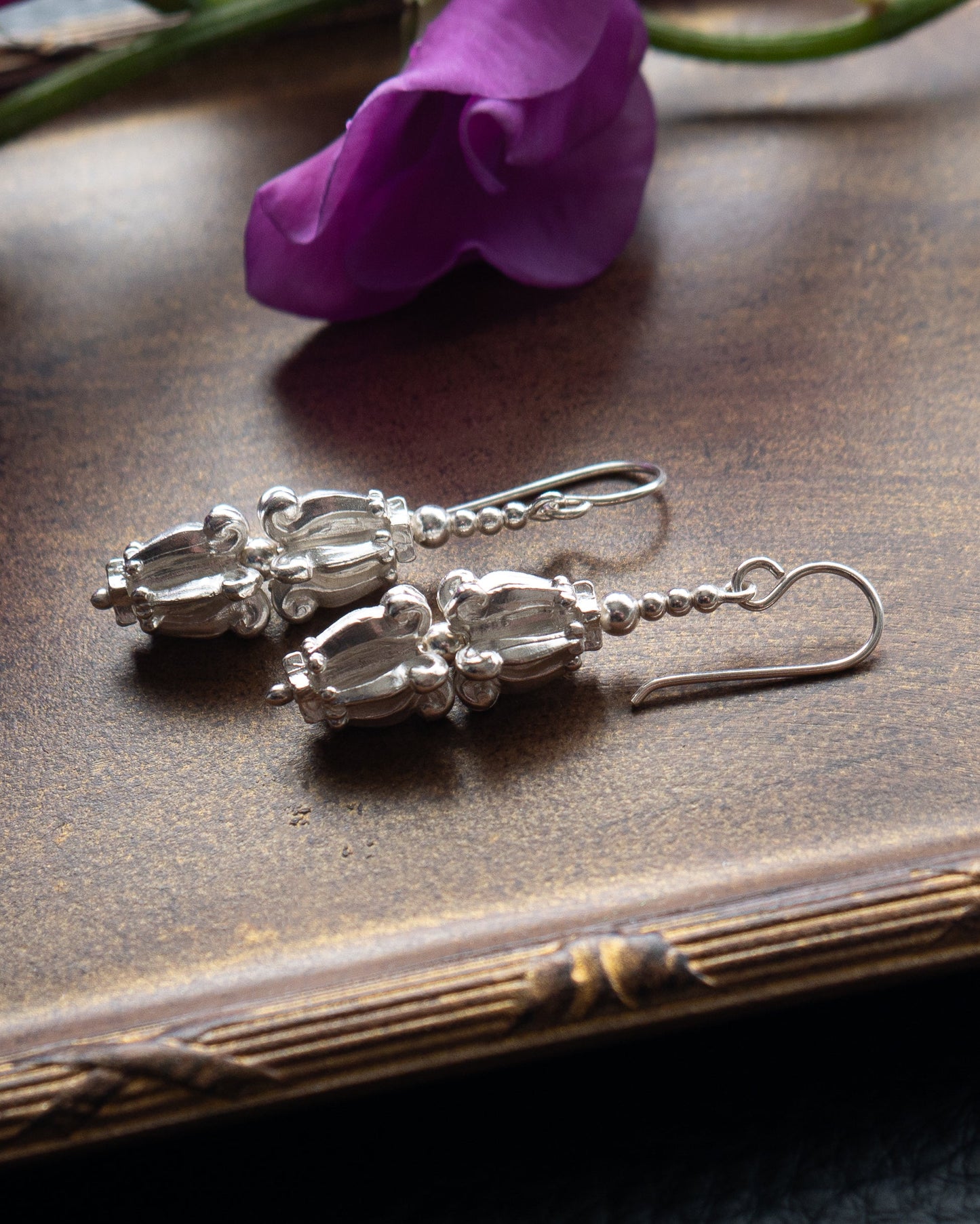 BLOOMINGオリジナルオーダー Crown Flowers Silver ピアス