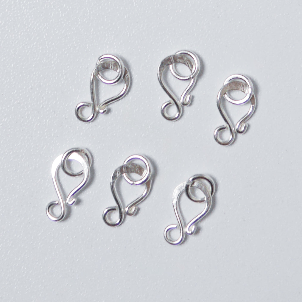 KSB92 カレンシルバー フック 6Pcs 1セット