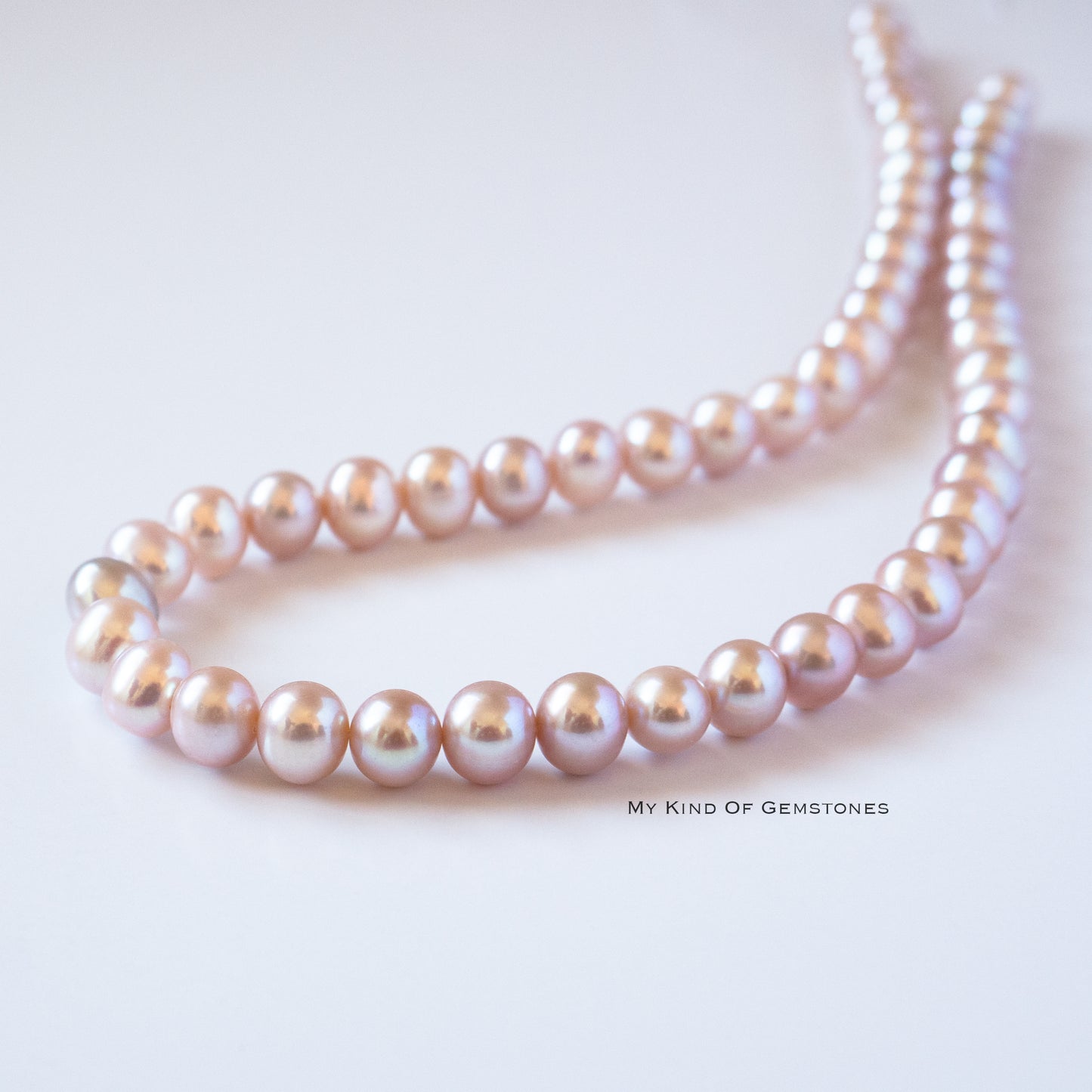 Freshwater Pearl Natural Color Pale Pink Potato Beads 1Strand