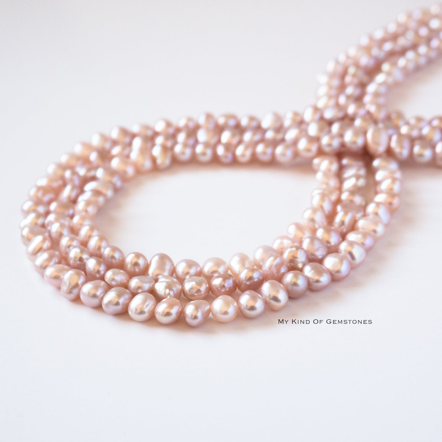 Freshwater Pearl Natural Color Pink Baroque Beads 1Strand