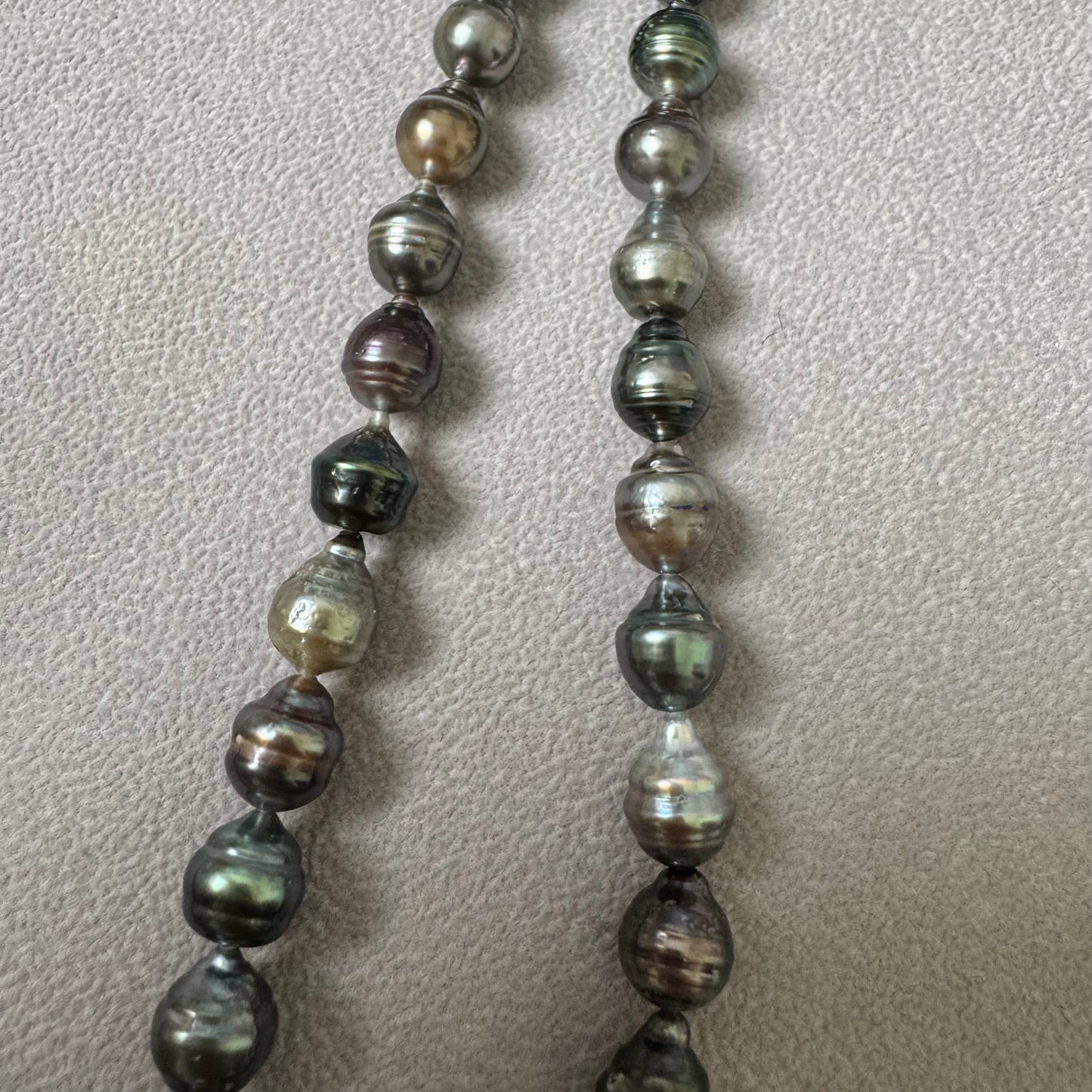 黒蝶真珠  バロック マルチカラー Cタイプ　1連