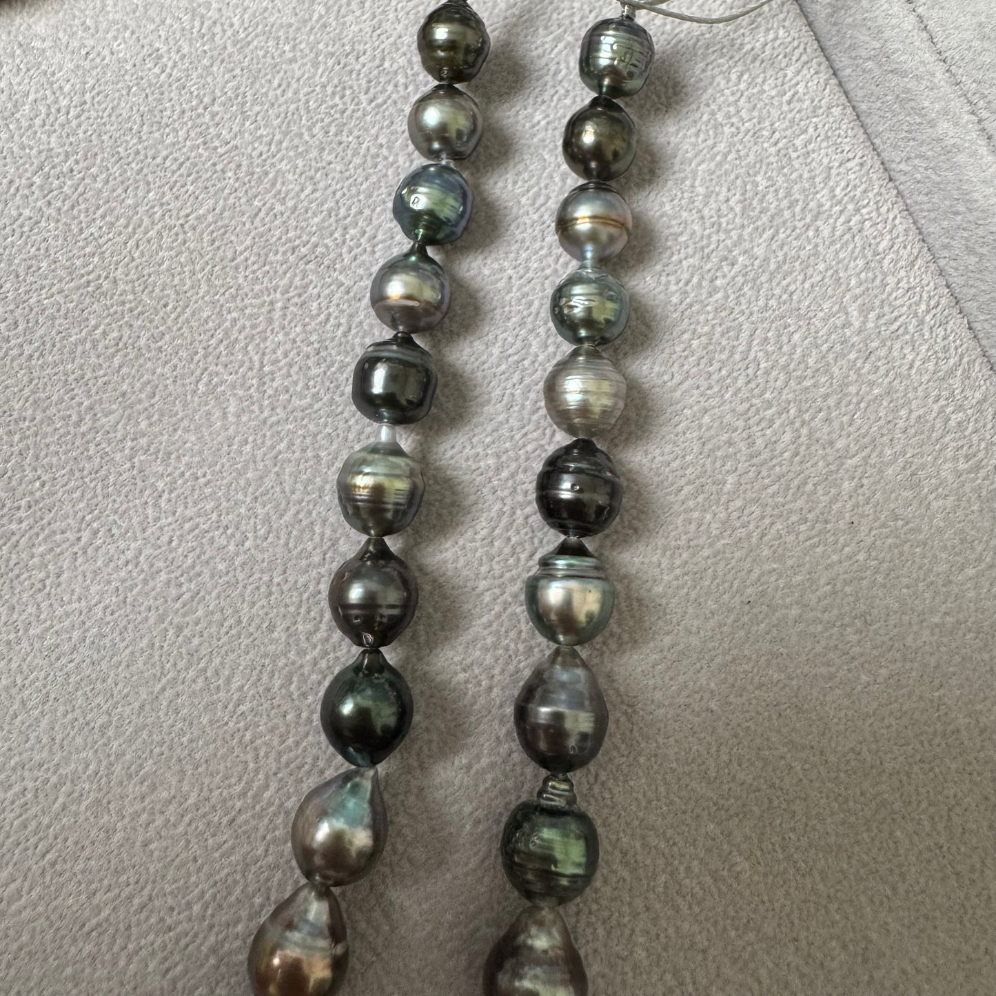 黒蝶真珠  バロック マルチカラー Cタイプ　1連