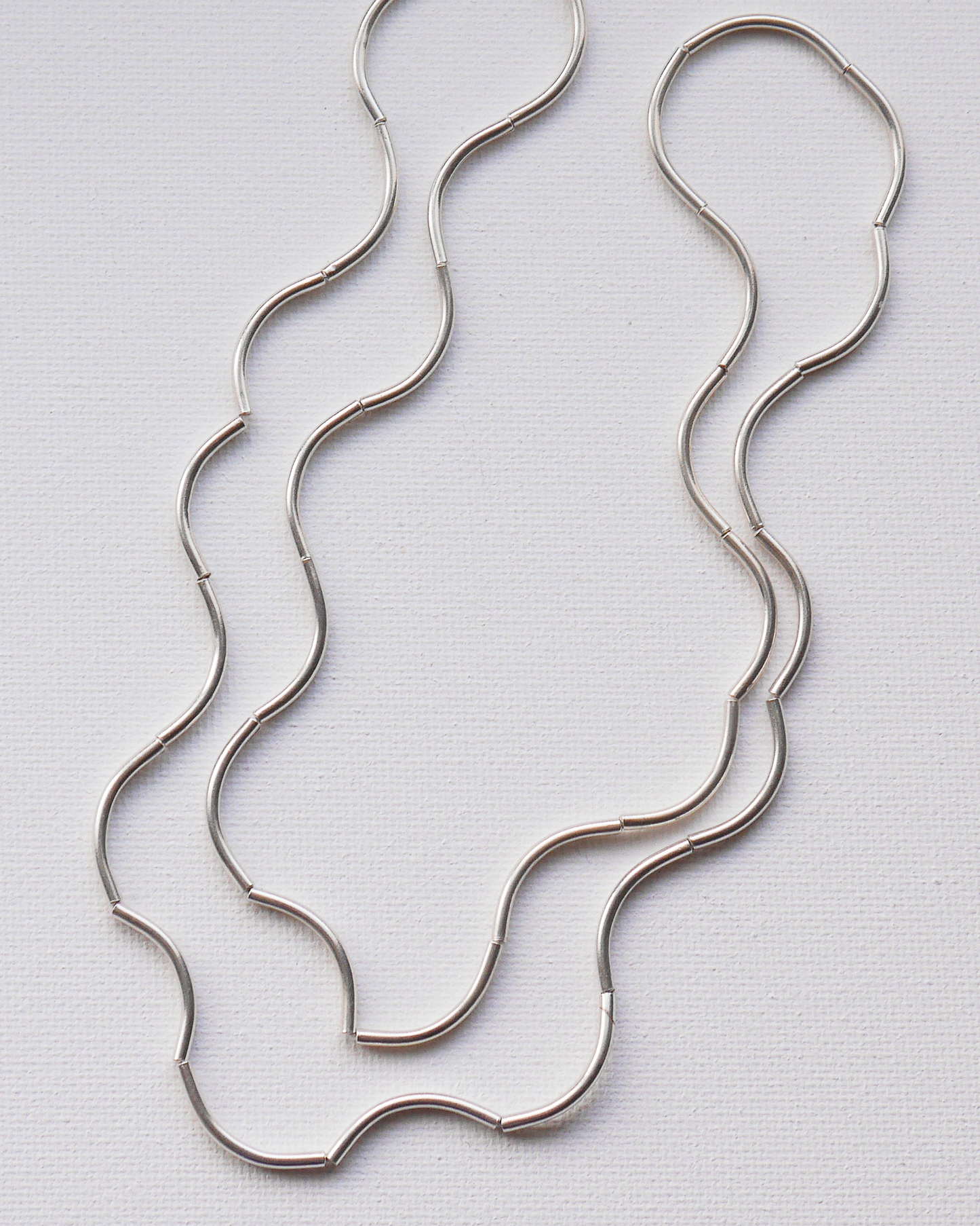 KSB138　カレンシルバー ビーズ プレーンチューブ 1連