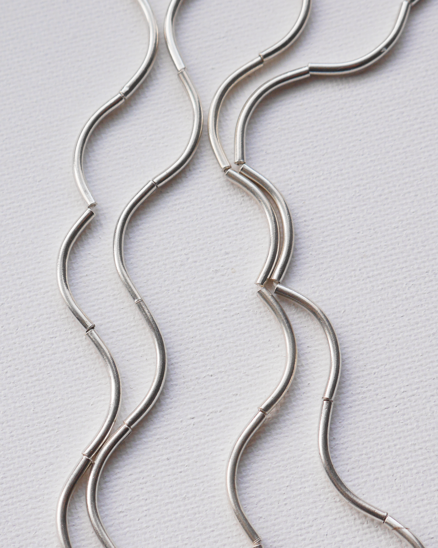 KSB138　カレンシルバー ビーズ プレーンチューブ 1連