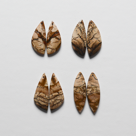 インドネシア産マグネサイトジャスパー カボション　1ペア