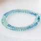 High Grade Afghanistan Blue & Green Fluorite Micro Faceted Rondelle