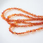 Rare Orange &amp; Red Sapphire Teardrop