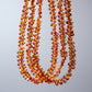 Rare Orange &amp; Red Sapphire Teardrop