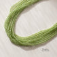 ペリドット ファセットロンデル 1連