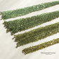 Rare African Demantoid Garnet Faceted Drop 1 Strand