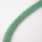 Emerald Faceted Semi-Round Beads 1Strand