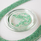 Emerald Faceted Semi-Round Beads 1Strand