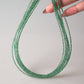 Emerald Faceted Semi-Round Beads 1Strand
