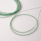 Emerald Faceted Semi-Round Beads 1Strand
