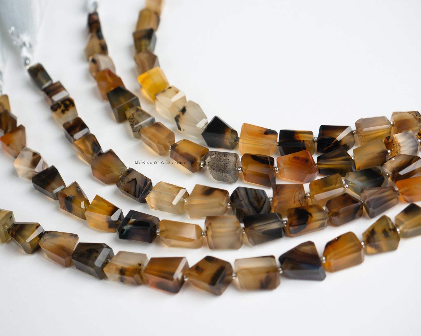 [Original Beads] Montana Agate Nugget Cut Beads 1Strand
