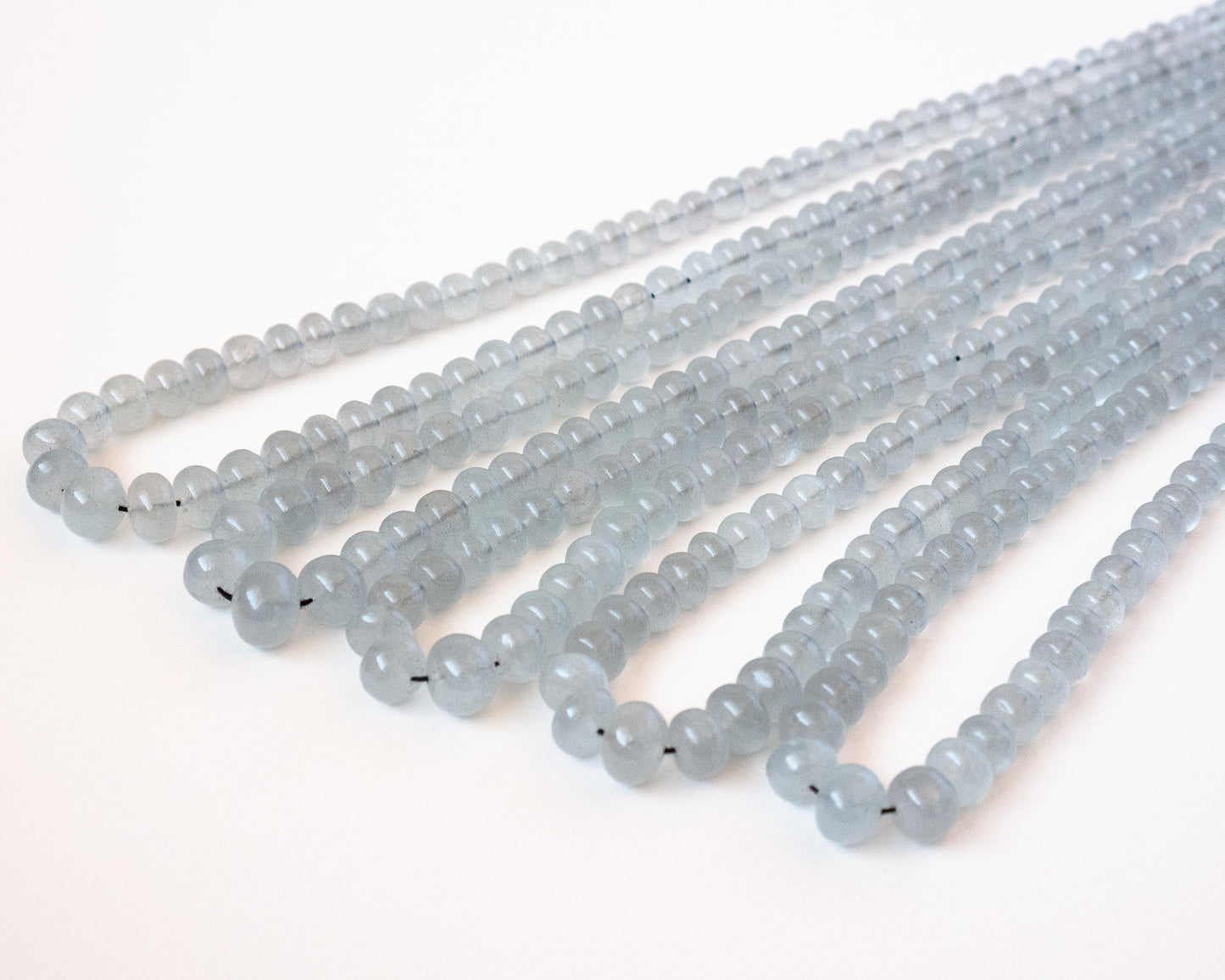 [Rare] Danburite Faceted Rondelle Beads 1Strand