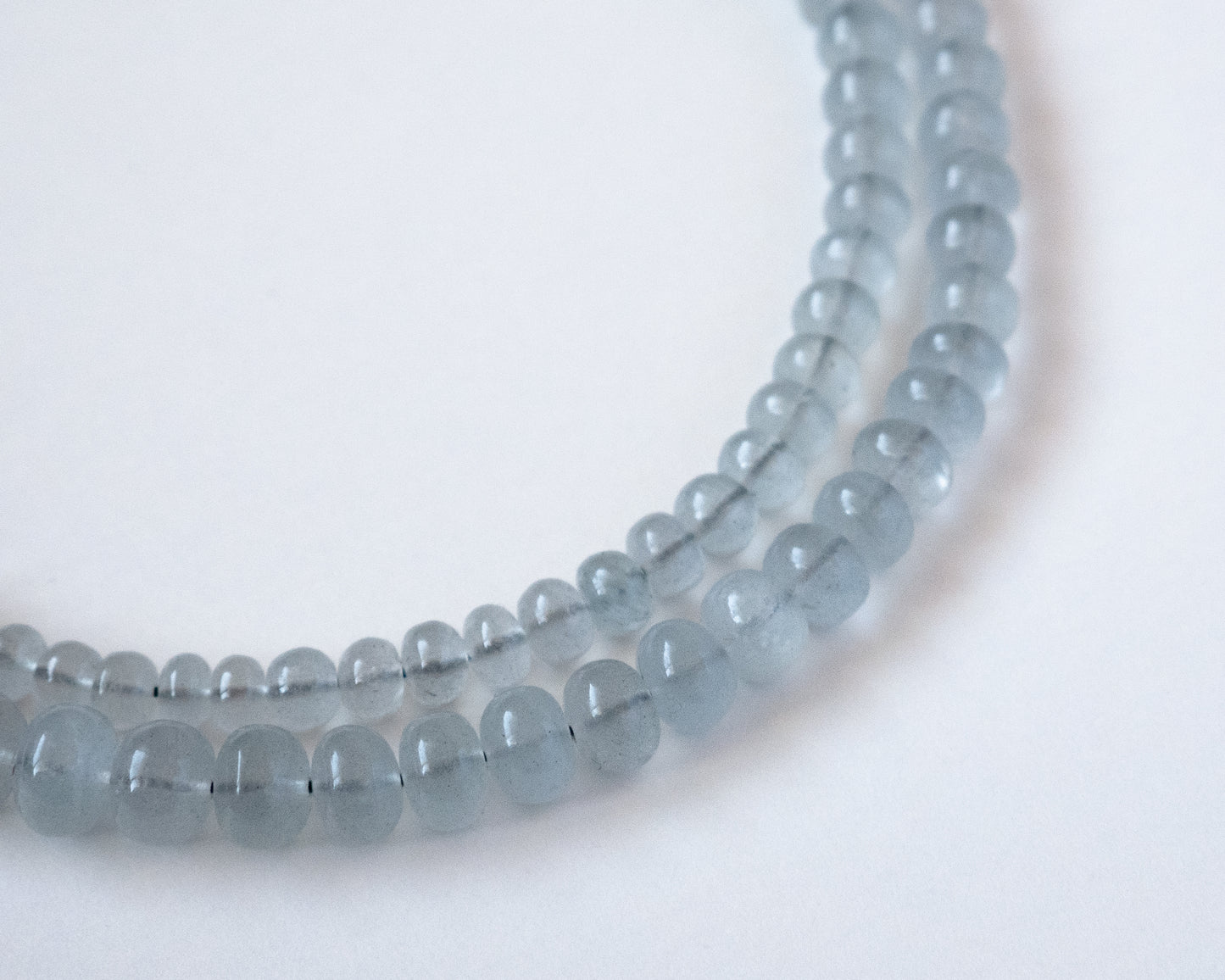 [Rare] Danburite Faceted Rondelle Beads 1Strand