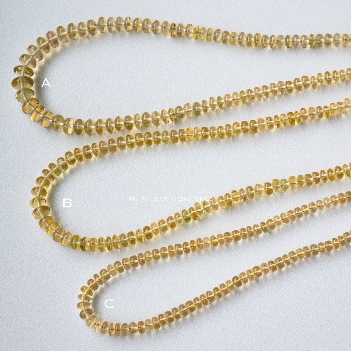 [Rare] Danburite Faceted Rondelle Beads 1Strand