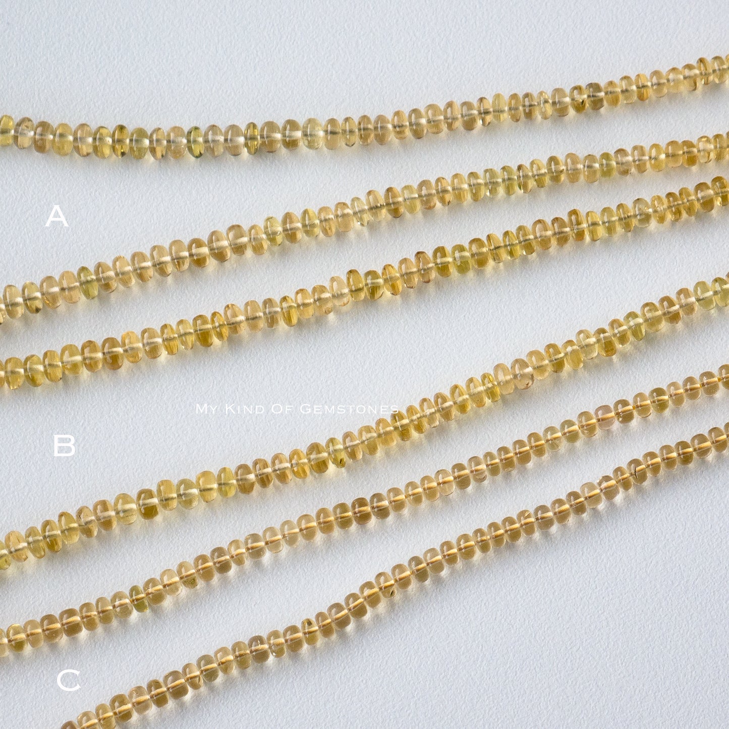 [Rare] Danburite Faceted Rondelle Beads 1Strand