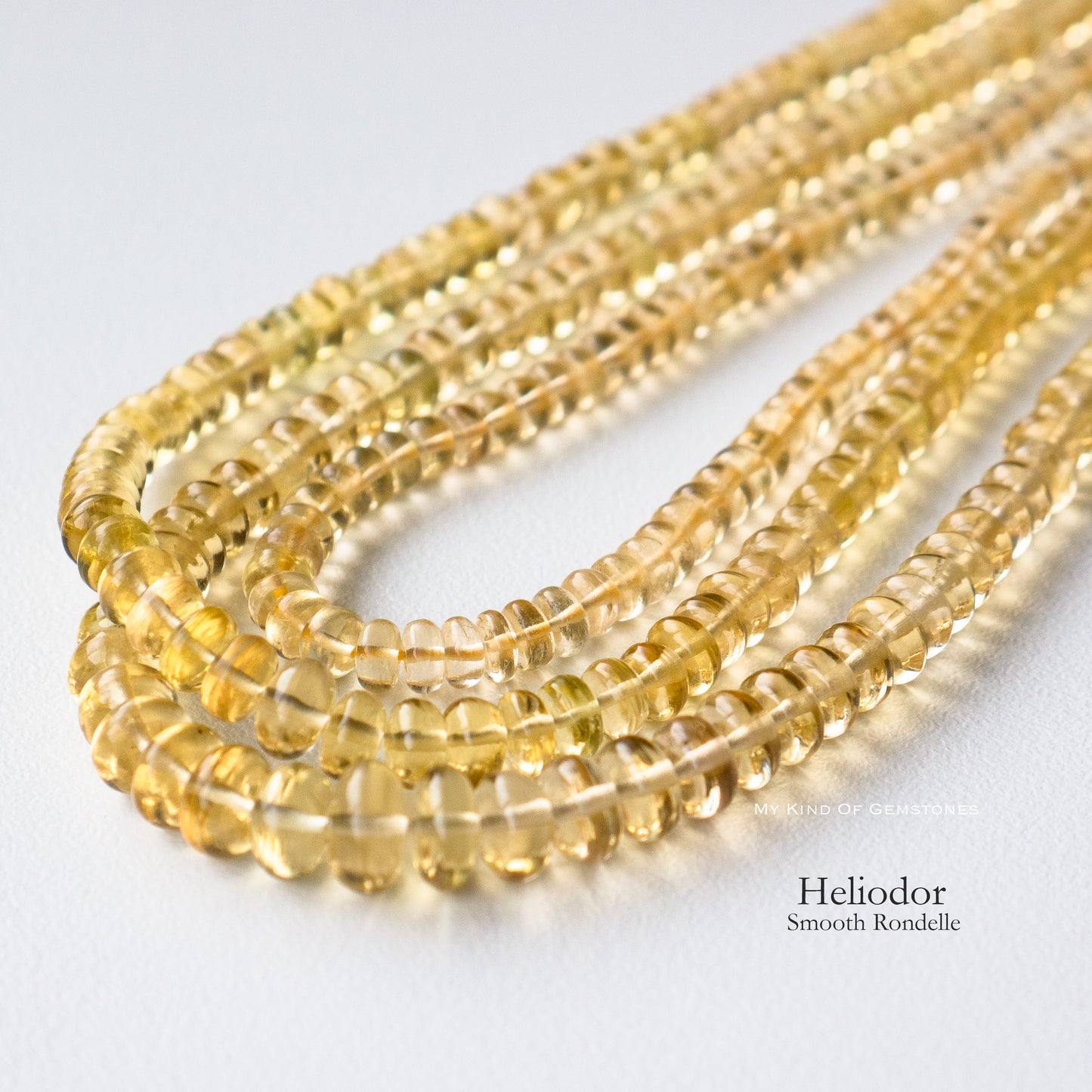 [Rare] Danburite Faceted Rondelle Beads 1Strand