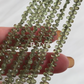 Rare African Demantoid Garnet Faceted Drop 1 Strand