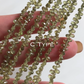 Rare African Demantoid Garnet Faceted Drop 1 Strand