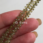 Rare African Demantoid Garnet Faceted Drop 1 Strand